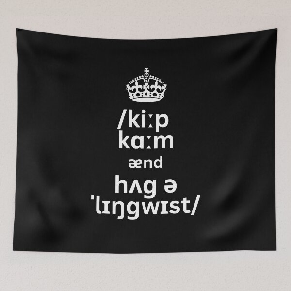 Item preview, Keep Calm And Hug A Linguist designed and sold by Schandre.