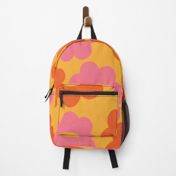 Item preview, Orange and Pink Retro Groovy Flowers designed and sold by DesignsArtColor.