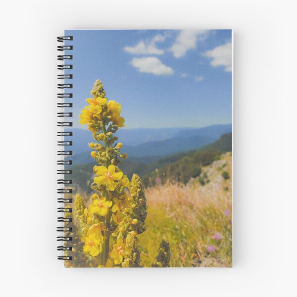 Item preview, Beautiful mountain landscape with yellow flower designed and sold by SunriseAndHoney.