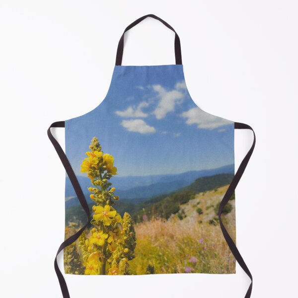 Item preview, Beautiful mountain landscape with yellow flower designed and sold by SunriseAndHoney.