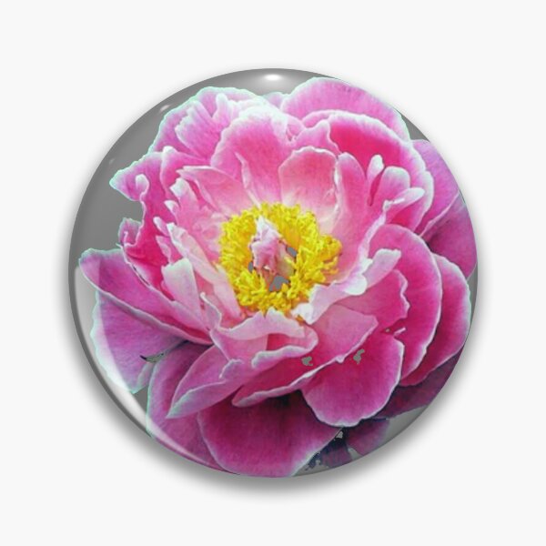Artikelvorschau, ROSA GARTENPEONIE MUSTER KOHLEGRAU ART entworfen und verkauft von sharlesart.