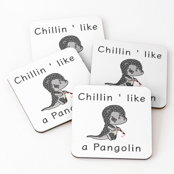 Item preview, Chillin ' like a Pangolin designed and sold by Sarah Reed.