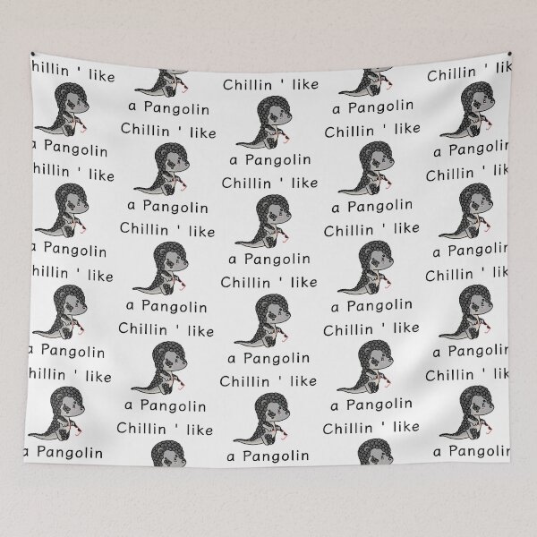 Item preview, Chillin ' like a Pangolin designed and sold by Sarah Reed.