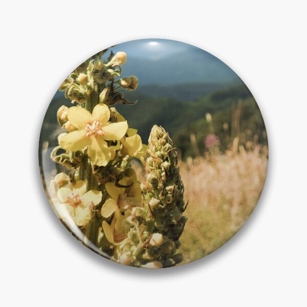 Item preview, Beautiful mountain landscape with yellow flower designed and sold by SunriseAndHoney.