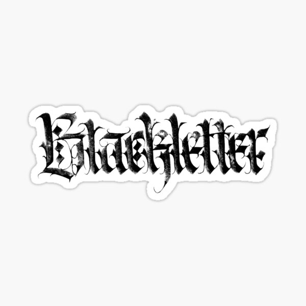Item preview, Blackletter (Black) designed and sold by qiyoulu.