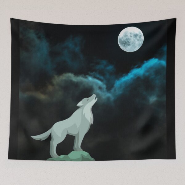 Item preview, Wolf Howling At The Moon designed and sold by The Love Quill.