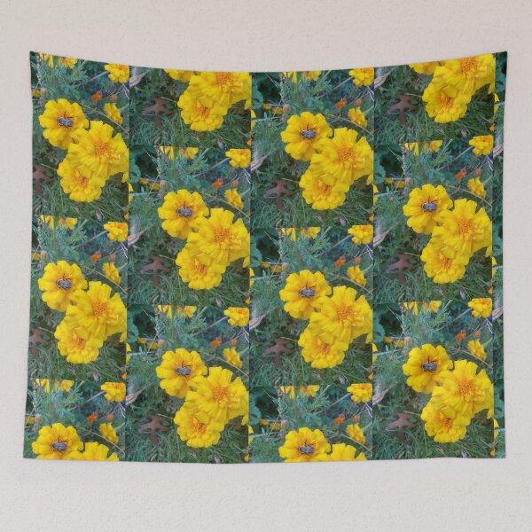 Item preview, Marigolds With Bumblebee  designed and sold by Amanda1775.