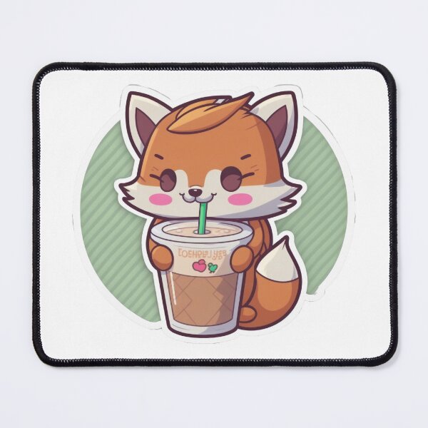 Item preview, Kawaii Bubbletea Fox designed and sold by meshhead.