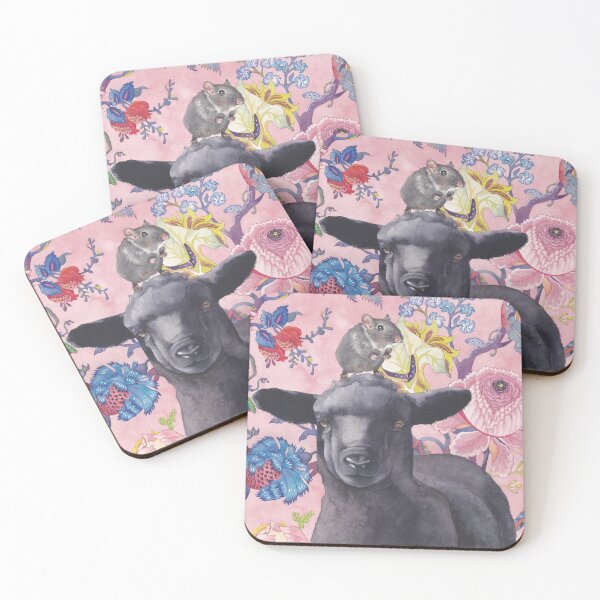 Item preview, Black Sheep and his Little Friend designed and sold by Lisa-Lennon-Art.