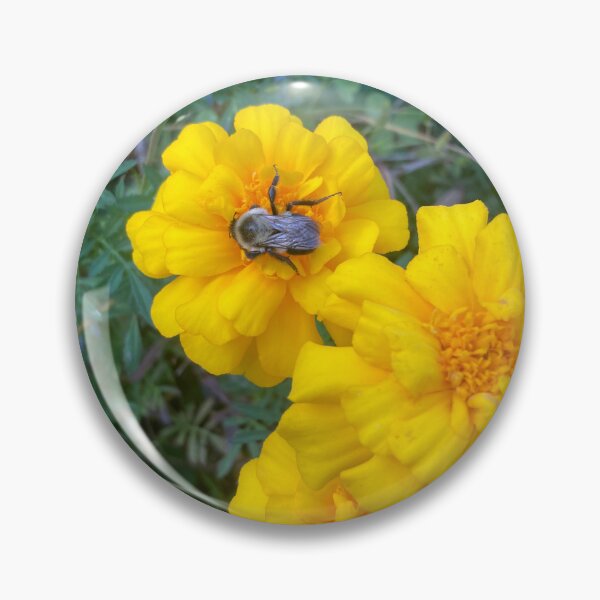 Item preview, Marigolds With Bumblebee  designed and sold by Amanda1775.