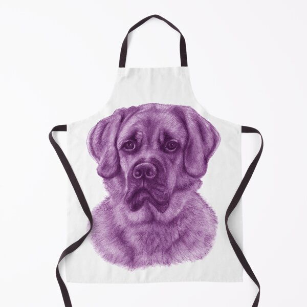 Aperçu de l'œuvre Grand chien roux - version colorisée violet créée et vendue par SylvieG18.