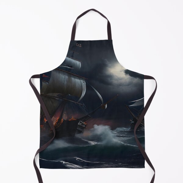 Item preview, Pirate Ship Battles At Night In A Storm designed and sold by john-ess.