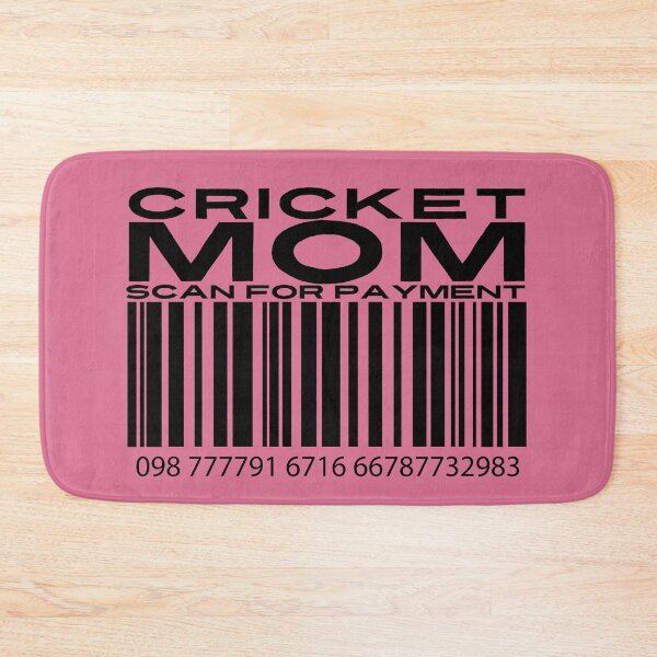 Item preview, Cricket Mom Scan For Payment | Cricket Mom | Cricketer (White Lettering Available) designed and sold by Wavecrest Wearables.
