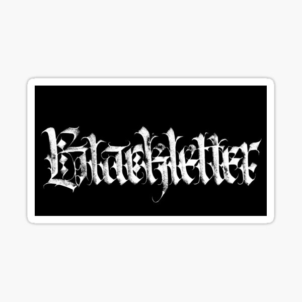 Item preview, Blackletter (White) designed and sold by qiyoulu.
