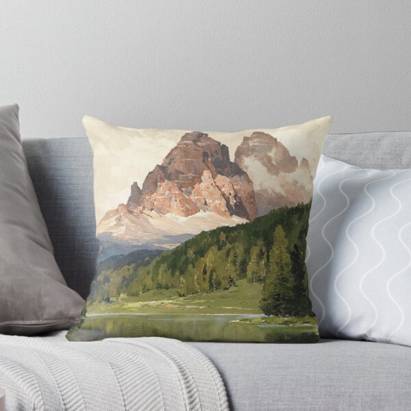 Artikelvorschau, Misurinasee mit Tre Cime di Lavaredo | Hans Maurus | 1940 Italienische Naturkunst entworfen und verkauft von CJET.