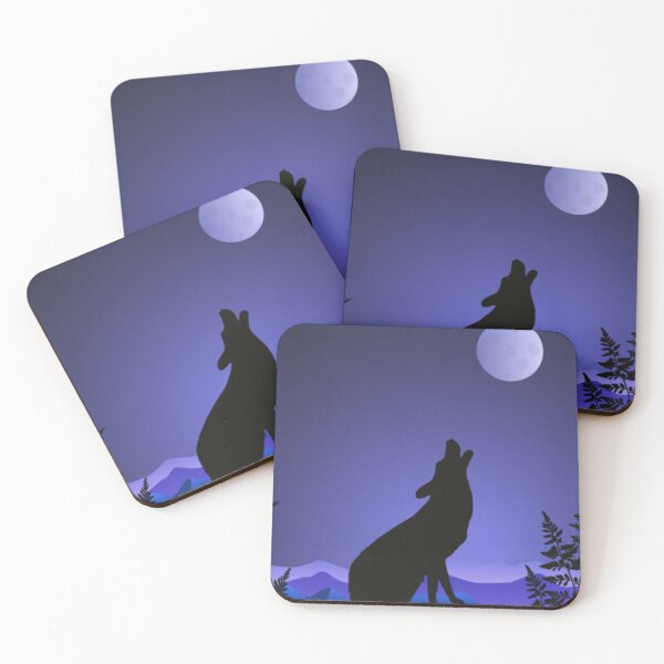 Item preview, Wolf Howling At The Moon V1 designed and sold by The Love Quill.