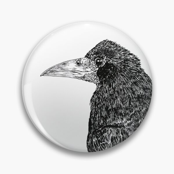 Artikelvorschau, Rook Tuschezeichnung entworfen und verkauft von LynseysArtShop.