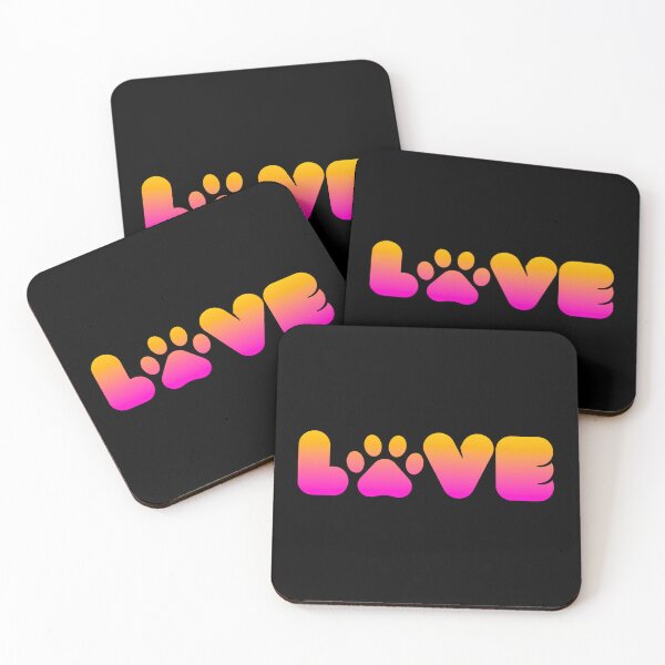 Item preview, Paw print love ombre effect designed and sold by Designbyfia.