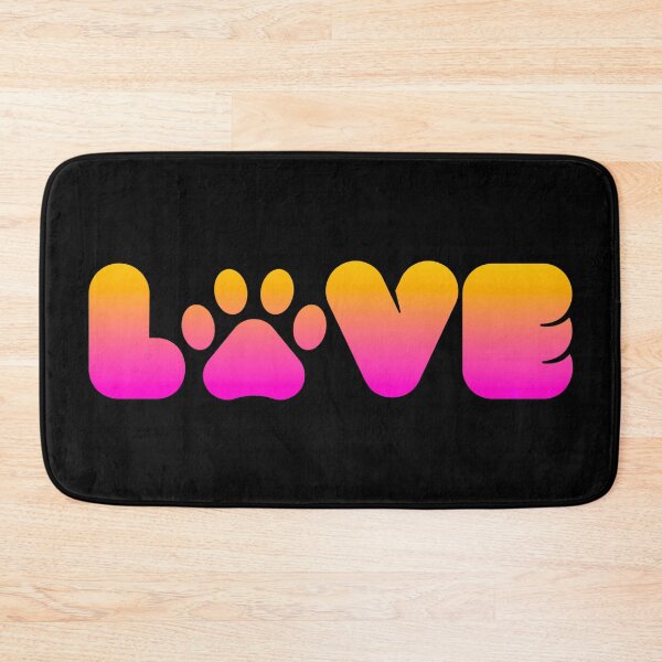 Item preview, Paw print love ombre effect designed and sold by Designbyfia.