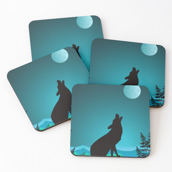 Item preview, Wolf Howling At The Moon V2 designed and sold by The Love Quill.
