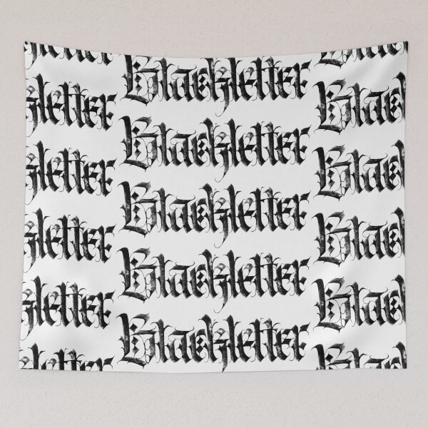 Item preview, Blackletter (Black) designed and sold by qiyoulu.