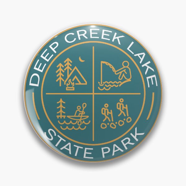 Item preview, Deep Creek Lake State Park Heraldic Logo designed and sold by VanyaKar.
