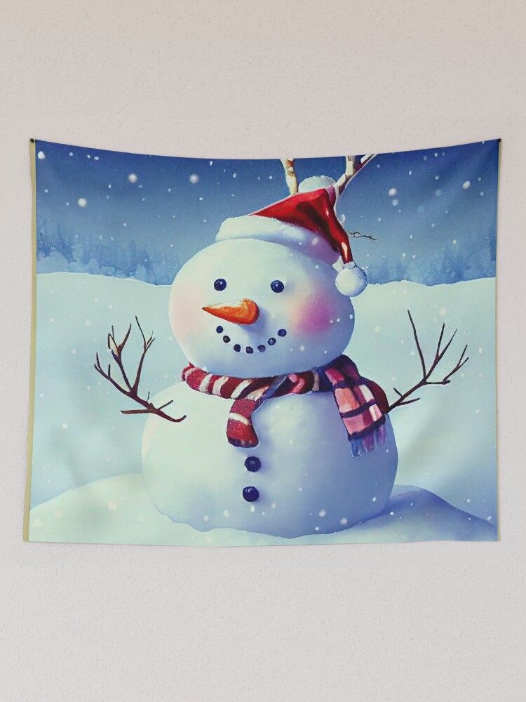 Small Snowflakes & Snowmen Printed Bag, 4 Designs