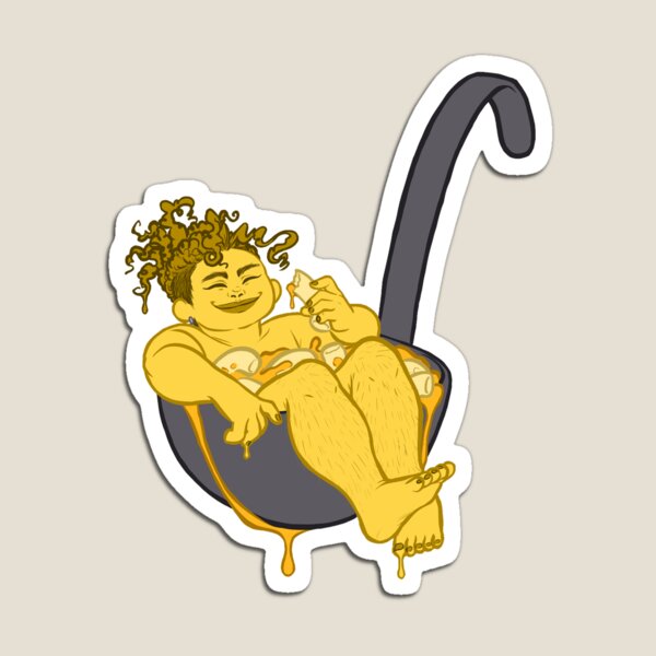 mac n cheese girl Magnet