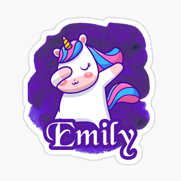 "emily name - emily" Sticker for Sale by MOONINSPIRATION | Redbubble