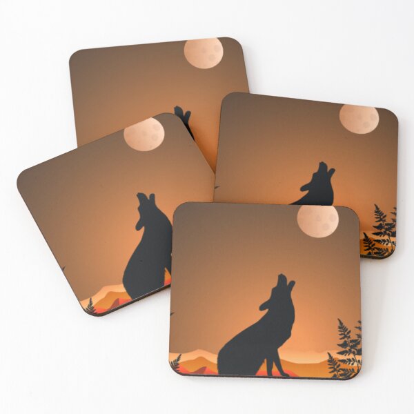 Item preview, Wolf Howling At The Moon V4 designed and sold by The Love Quill.