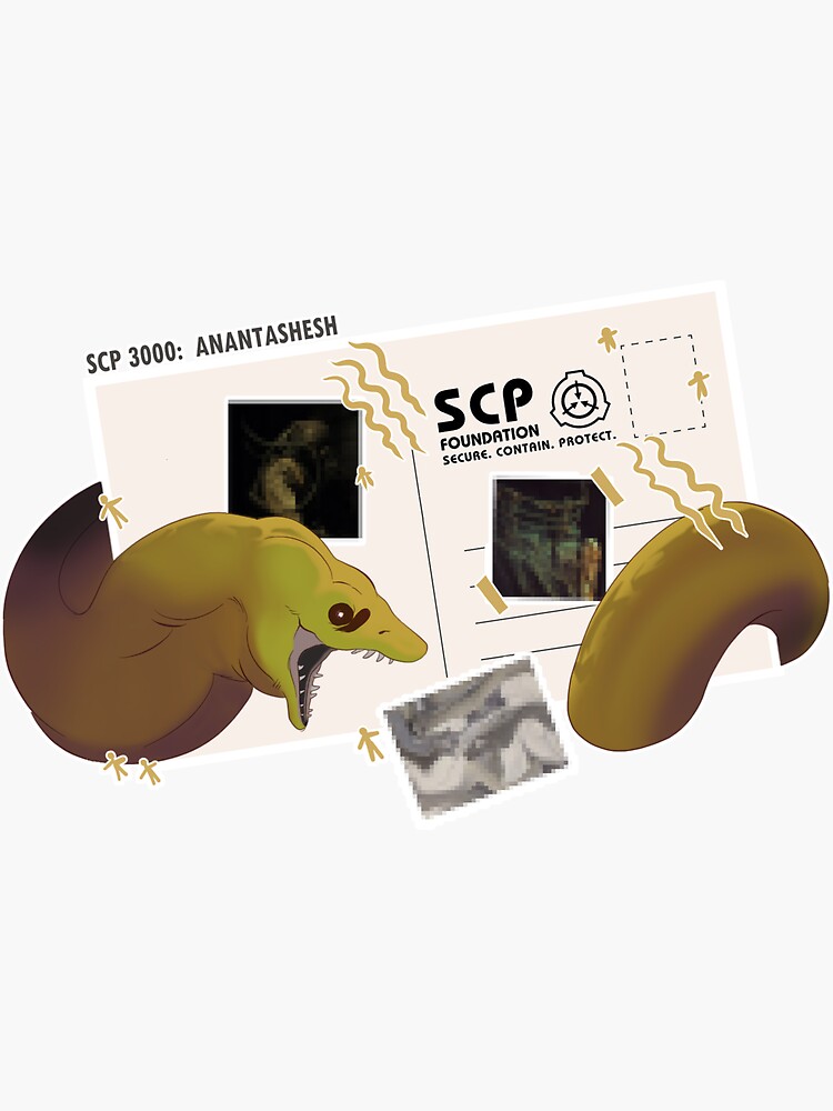 Scp Postcard Anantashesh Scp 3000 Sticker For Sale By Donnyclaws