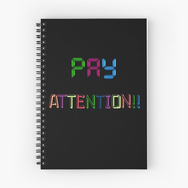 Item preview, Pay Attention-Colorful-Black Background  designed and sold by Trendi61.