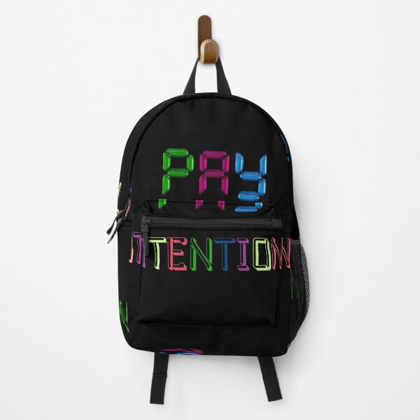 Item preview, Pay Attention-Colorful-Black Background designed and sold by Trendi61.