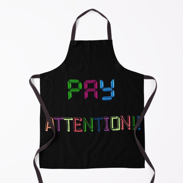 Item preview, Pay Attention-Colorful-Black Background designed and sold by Trendi61.