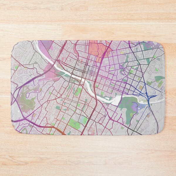 Item preview, Austin Map, USA City Texas, Travel, Traveler Gift  designed and sold by TheRedFinch.