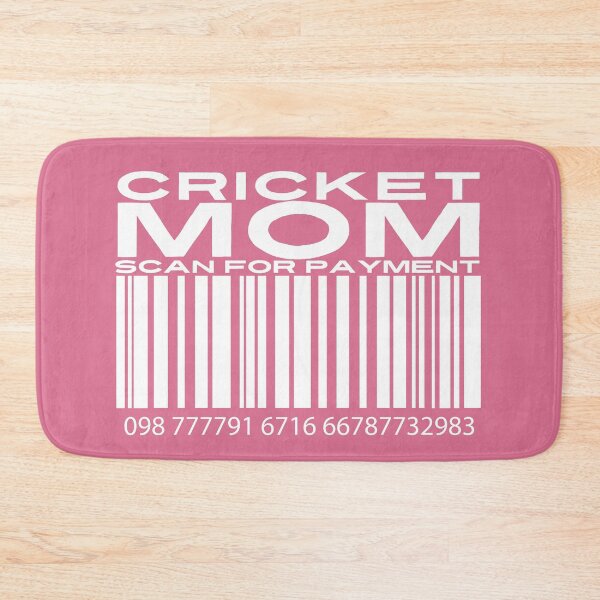 Item preview, Cricket Mom Scan For Payment | Cricket Mom | Cricketer (Black Lettering Available) designed and sold by Wavecrest Wearables.