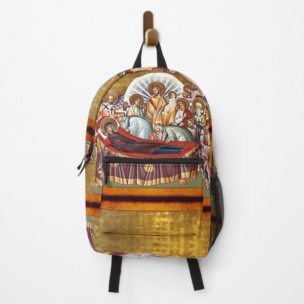 Item preview, Dormition of the Theotokos Icon Gold Byzantine Style designed and sold by Yiorgos Designs.