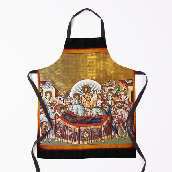 Item preview, Dormition of the Theotokos Icon Gold Byzantine Style designed and sold by Yiorgos Designs.