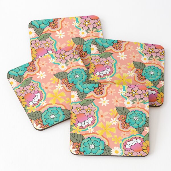 Item preview, Colorful Hippie Flowers designed and sold by DesignsArtColor.