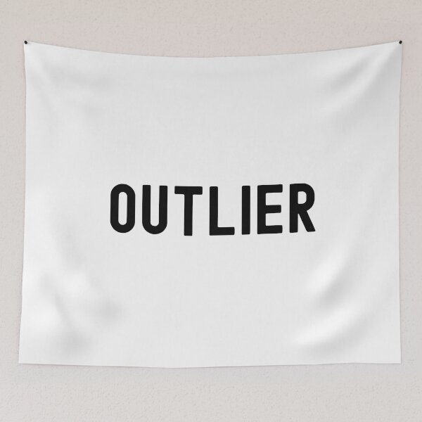 Item preview, Outlier - Statistics Humor, Math Humor, Funny Statistics, Funny Science, Funny Math, Data Scientist, Mathematics, Geek, Nerd, Data Science designed and sold by jadedscientist.
