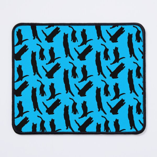 Item preview, cat goes stupid goes crazy silhouettes [IN DEEP SKY BLUE] designed and sold by sootysnoot.