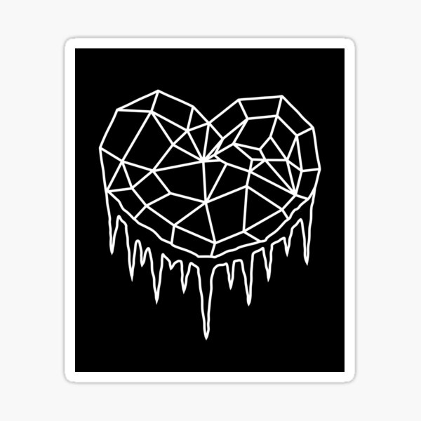 Sticker Gefrorenes Herz Redbubble