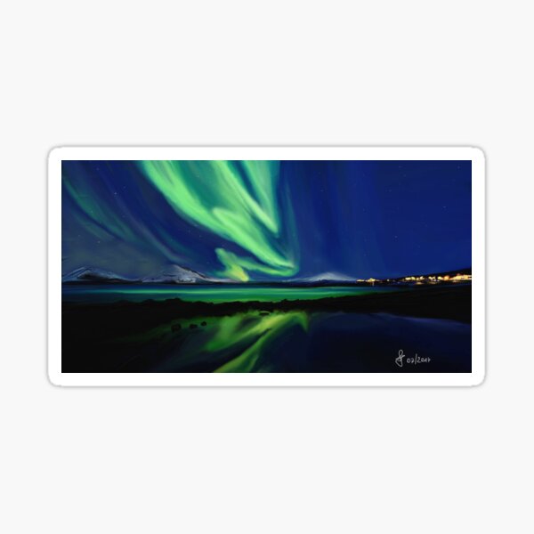 "Northern Lights" Sticker for Sale by Saryetta Redbubble