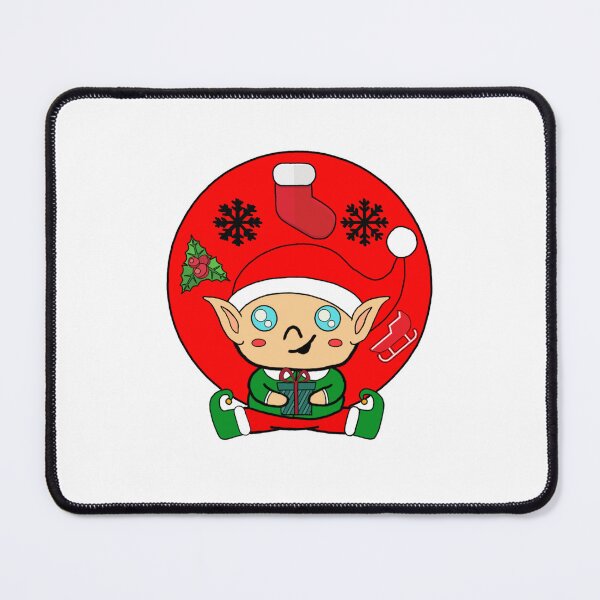Item preview, Kawaii Christmas Elf's Holiday Gift designed and sold by GarnersDesigns.