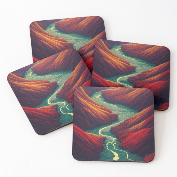 Item preview, River Running Through Valley Of Mountains , Beautiful Painting designed and sold by mariavision.