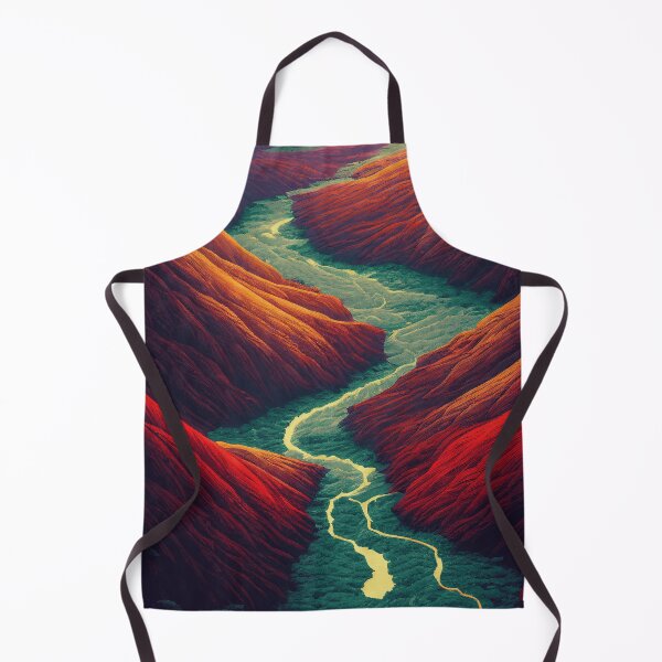 Item preview, River Running Through Valley Of Mountains , Beautiful Painting designed and sold by mariavision.