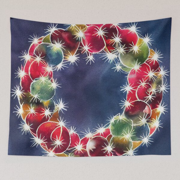 Item preview, Christmas wreath with lights designed and sold by art8085.