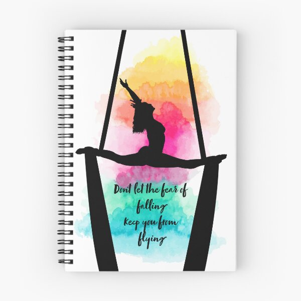 Item preview, Aerial Silks 'Fear of Falling' Quote Rainbow  designed and sold by PoleLife.
