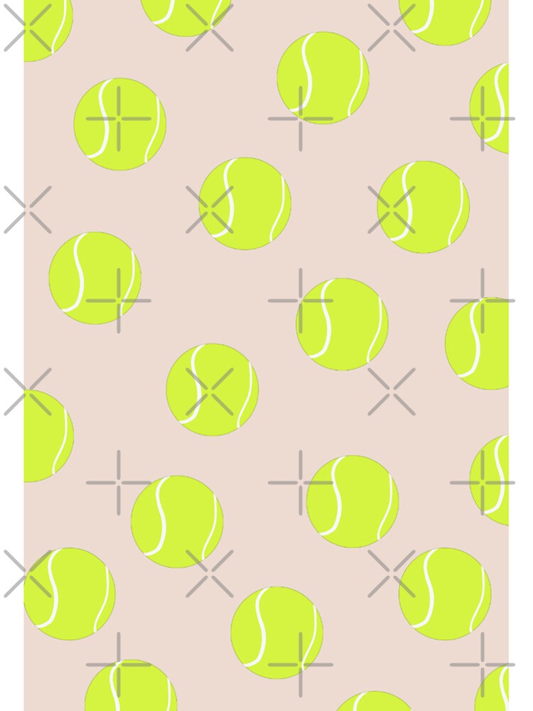 Thumbnail 4 of 4, iPhone Case, Tennis Ball Print on Pastel Background designed and sold by BigCityTennis.