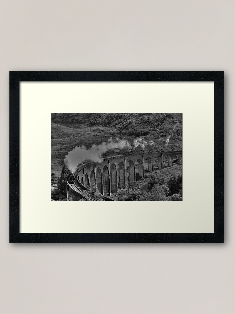 Alternate view of The Jacobite Steam Train. Framed Art Print
